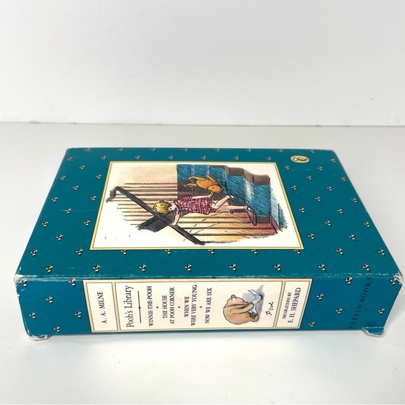Vintage Pooh’s Library 4 Book Box Set 1992 by AA Milne, Ernest H Shepard - Picture 10 of 11